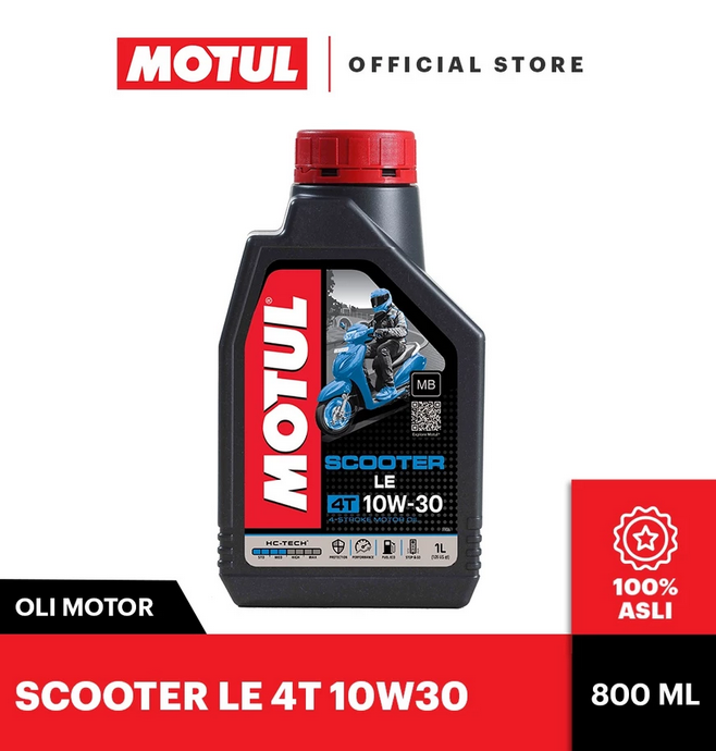 Oli Motor Motul Scooter Le 4T 10W30 0.8L Synthetic